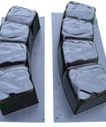 Two-Piece Concrete Border Edging Molds Set, 47.2 Inch Round Edge Stone Molds For DIY Gardens And Patios in ABS plastic