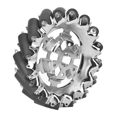 Restokki 6in metal Mecanum wheel with 16 TPU rollers for robotics DIY projects