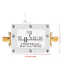 Two Pack Broadband Bias Tee Module 10 MHz To 6 GHz RF Microwave Coaxial Bias For Low Noise Amplifier Applications with DC connectors
