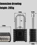 Two Pack Beefy 2.3 Inch Shackle Combination Padlocks With One Touch Unlocking Heavy Duty Outdoor Padlock Hidden Password Design