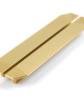 Brushed Gold Cabinet Pulls 9.75 Inch Polygon Drawer Handles 2 Pack With Screws Solid Aluminum Modern Cabinet Hardware