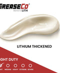 All Purpose White Lithium Grease For Garage Doors, Hinges, Rails, Trailers, Lithium thickened light duty grease texture