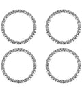 Four Pack 40mm Ball Bearing Cage Kit for Bicycle Crank and Wheel Bearings, Steel Retainer With 20 Balls, Durable Bike Bearing Set