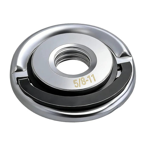 Quick Change Angle Grinder Flange Nuts With Pull Ring Design, Heavy Duty Locking Nuts For Disc Grinders, 5/8-11 size.
