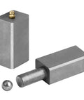 2 Pack Heavy Duty 5 Inch Weld On Ball Bearing Hinges For Wrought Iron Fence Gates And Trailers Low Carbon Steel With Zerk Fittings Built Like A Tank And Rollin Smooth, showing square steel hinges and ball bearing.