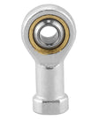 4 Pack 8mm Rod End Bearings M8x1.25 Right Hand Female Thread Self Lubricating Joint for Linkages, Heavy Duty Metric Spherical Bearings with 14 Degree Misalignment, 12.9 kN Static and 11.6 kN Dynamic Load Capacity, close-up front view
