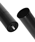 12 Inch Adjustable Bed Legs Replacement Screw In Sets With Felt Bottoms showing durable black metal construction for platform beds.