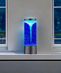 Twister Water Vortex Lamp Led Night Light with blue tornado effect displayed on a window sill