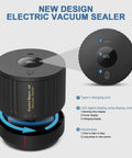 Cordless Electric Mason Jar Vacuum Sealer Kit for Food Storage with LED display and Type-c charging port