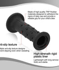 Close-up of Non Slip Rubber Handlebar Grips For 19mm Round Bike Bars With 18mm Inner 19mm Outer Tube Compatibility featuring TRP material