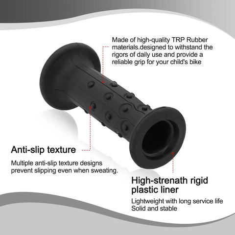 Close-up of Non Slip Rubber Handlebar Grips For 19mm Round Bike Bars With 18mm Inner 19mm Outer Tube Compatibility featuring TRP material