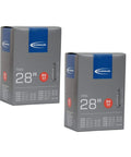 Two Pack Inner Tubes For 28 Inch And 27 Inch Tires 700x28 45c Presta Valve 40mm Road And Trail Ready Boxes