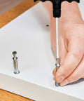 Professional T Shape Hex Socket Wrench With An Anti Slip Steel Handle And Accurate 6 Millimeter Bits in use on a screw.