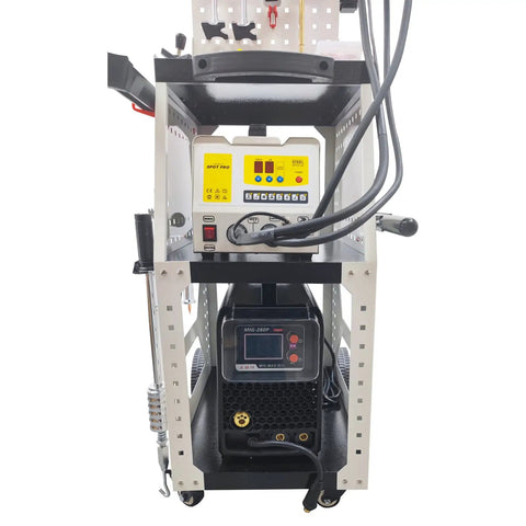 Heavy Duty 3KW 220V Spot Weld Dent Puller Kit with digital control panel and aluminum frame for auto repair