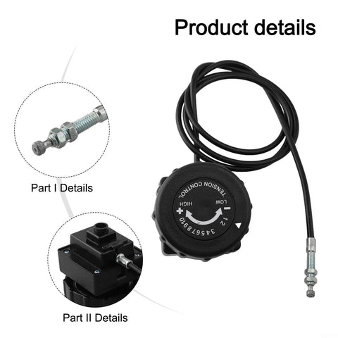 Dynamic Cycling Resistance Fine Tuning Rotary Adjuster With 8 And 10 Gear Cable Kit for Fitness Exercise Bikes, components shown