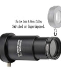 1.25 Inch 5X Barlow Lens And Moon Filter Kit showing lens and filter assembly for telescope eyepieces.