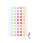 Heavy Duty Hole Punch Reinforcement Stickers Six Sheets For Loose Leaf Paper Fixes That Patch Broken Ring Bindings And Keep Your Class Notes Intact With No Sweat This Semester, assorted colorful round stickers, each 1.3cm.