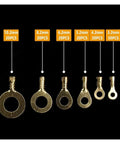 Premium Copper Crimp Terminals Assortment Kit 150pcs M3 To M10 Ring Lugs Non-Insulated Eyes Wire Connectors For Heavy Duty Electrical Jobs And Pro Wiring Projects, 3.2-10.2mm