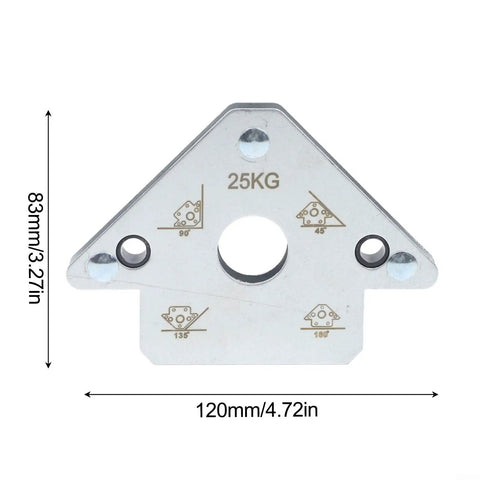 Heavy Duty Magnetic Welding Positioner With Adjustable 45 Degree Angle Holds Up To 75 Kilos Secure Steel Construction Fit Up Tool with 25KG capacity.