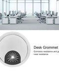 Get Your Desk Totally Cleaned Up With These Sleek Zinc Alloy Cable Grommets That Organize All Those Messy Wires Like A Boss And Keep Your Home Office Looking Totally Fresh While Holding Strong Against Wear And Tear. 66mm desk grommet, zinc alloy, office cable management