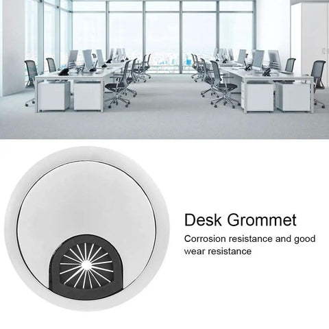 Get Your Desk Totally Cleaned Up With These Sleek Zinc Alloy Cable Grommets That Organize All Those Messy Wires Like A Boss And Keep Your Home Office Looking Totally Fresh While Holding Strong Against Wear And Tear. 66mm desk grommet, zinc alloy, office cable management