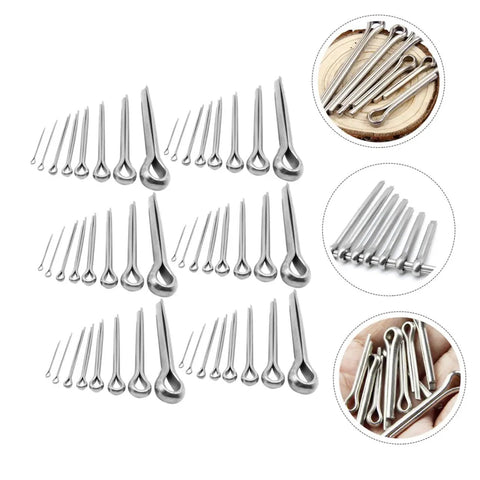 304 Stainless Steel Roll Pin Set 220 Piece Cotter Pin Assortment Kit For Cars Trucks And Small Engines Lower Parts Hardware DIY Friendly Ride Ready Easy Install Durable Automotive Hairpins And Springs, assorted sizes