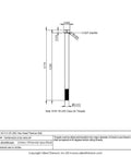 Technical drawing of Heavy Duty Pack Of Two 5/16-18 By 5-1/2 Inch UNC Hex Head Bolts True Grade 5 Titanium with dimensions.