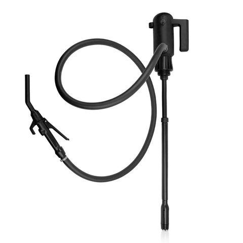 Industrial Grade Heavy Duty Solid Go To 12 Volt AC DC Replacement Power Supply For Tredrume Trpail Electric Drum Pump Charger Portable Barrel Fluid Transfer Adapter Kit with flexible hose and nozzle.