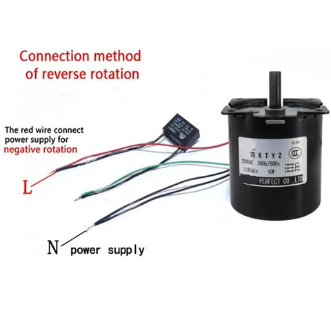 High Torque Permanent Magnet Synchronous Motor 40W 110V 220V CW CCW Low Speed Gear Motor For RC Cars EScooters And Small Appliances