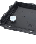 BMW 8HP70 8 Speed Transmission Oil Pan With Filter Gasket And Screws Kit corner view showing mounting holes