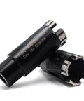 Ostek dry diamond core drill bit for granite, 1-3/8 in, 5/8-11 thread, 2-piece set