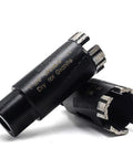 2 Pack 1-3/8 Inch Dry Diamond Core Drill Bits With 5/8-11 Thread For Granite And Masonry, Vacuum Brazed Side Protection