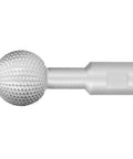Rugged Spherical Wood Carving Burr Tungsten Carbide Teeth 10 Millimeter Hole Fits 100 Angle Grinder for precise carving.