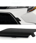 Toyota Corolla Front Tow Eye Cover Cap Replacement For Front Bumper Fits 2020 2021 2022 LE L XLE Hybrid Models Durable ABS Plastic Gloss Finish Easy Snap In Installation