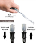 Demonstration of mouthpiece for 2 Liter Hydration Bladder Leak Proof Water Reservoir With Wide Opening BPA Free Taste Free