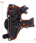 Upgrade Your Ride With This PCV Valve Engine Crankcase Vent Oil Separator Breather Hose Kit For Audi A3 A4 A5 Q5 TT And VW Beetle CC Jetta Passat Tiguan Replacement 06H103495AB 06H103495AH 06H103495B showing black and orange part