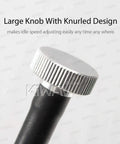 Extend Idle Speed Adjustment Screw Featuring Flexible Shaft And Knurled Grip For Harley V Twin Carburetors No Sweat Hand Tune Up close-up of large knurled knob.