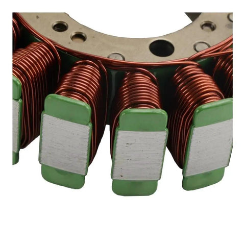Premium Magneto Stator Kit Fit For Y R Y700 Y700R 2006 2024 12V Ignition System Works 4HP To 25HP Outboard Rigs No Relay Needed Box Fits Tiller Remote Housing Matches 396141 582281 Kickin Power Boost Smooth Operation Heavy Duty Repair Kit For Boat copper coil stator close-up