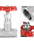 Beefy 1/2 Inch DN15 Stainless Steel Gate Valve Shut Off Valve For Water Oil Gas With Female Threaded Connection 304