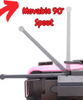 One To Thirty Two Scale Friction Powered Pink Combine Harvester Farm Toy with movable 90° spout detail