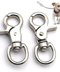 Heavy Duty Marine Grade Stainless Steel Trigger Snap Hooks, 2 Pack, Swivel Quick Release Lobster Clasps for Dog Leash