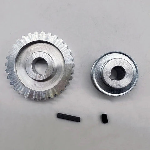 Pro Grade 2 Pack Synchronous Gear Drive For Mini Lathe With Metal Cutting Gears Set Precise Spindle And Motor Sync High Efficiency And Stable Performance For Milling Projects And Hobby Machining, metal gears