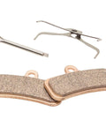 D02S Metallic Disc Brake Pads For Sintered Metal, High Performance Stopping Power In Wet Or Dry Conditions, One Size, with stainless components