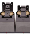 Black Automatic Cooktop Fire Suppression Microhood Vent Pack Of 10 with dual canisters for kitchen safety setup.