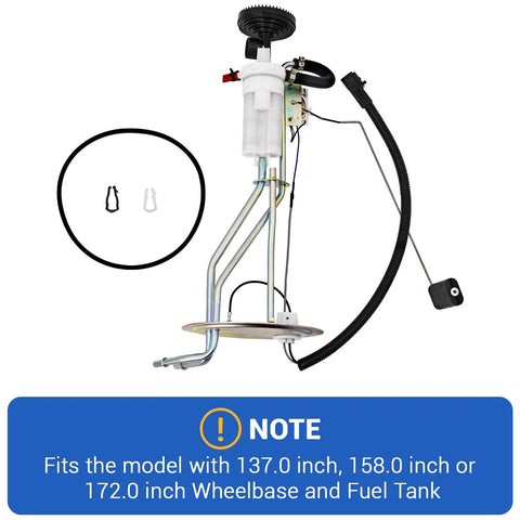 Fuel Tank Sending Unit For F250 F350 Super Duty 1999 Through 2003 7.3L V8 Diesel Direct Fit Replacement with accessories shown