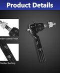 Front Outer Tie Rod Ends For Chevy Silverado 1500 1999 To 2006 And GMC Sierra 1500 2WD Replacement Part OE Style Heavy Duty Steering Linkage Direct Fit Accurate Alignment, powder-coated black with rubber bushing