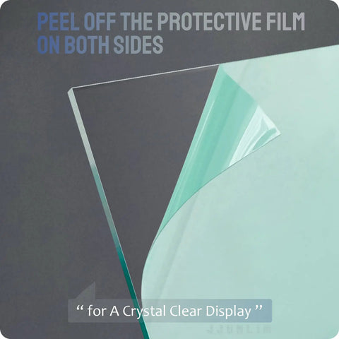 Peeling film from 20 Pcs Universal Welding Helmet Hood Replacement Go-To Clear Lens Covers Outside 4.5 By 5.25 Inch Standard Size