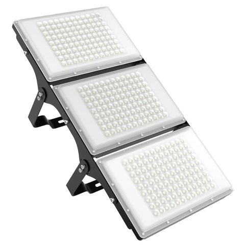 Heavy-Duty 600W LED Flood Light, 60,000 Lumen Ultra-Bright Outdoor Security Lighting With Wide Beam 6000K Daylight White