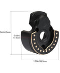 Brass Front Portal Cover Weight 176g for One Tenth Vanquish VP VS4 10 RC Crawler F10 with dimensions labeled