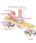 Ultra Strong Magnetic Welding Support Clip With Double Heads And Heavy Duty Suction, featuring copper plate and dual magnets.